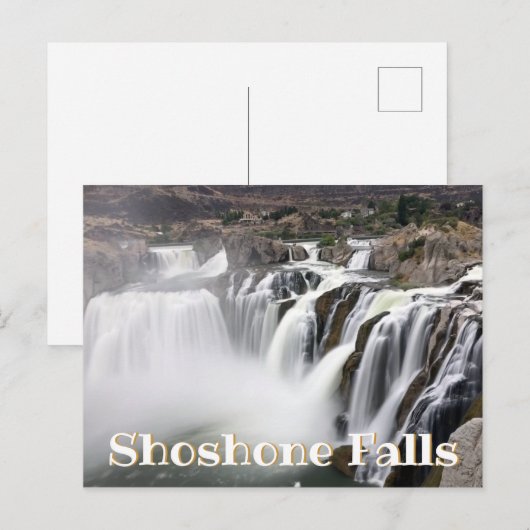 Foto van Shoshone-waterval met lange belichtingsti Briefkaart (Voorkant / Achterkant)
