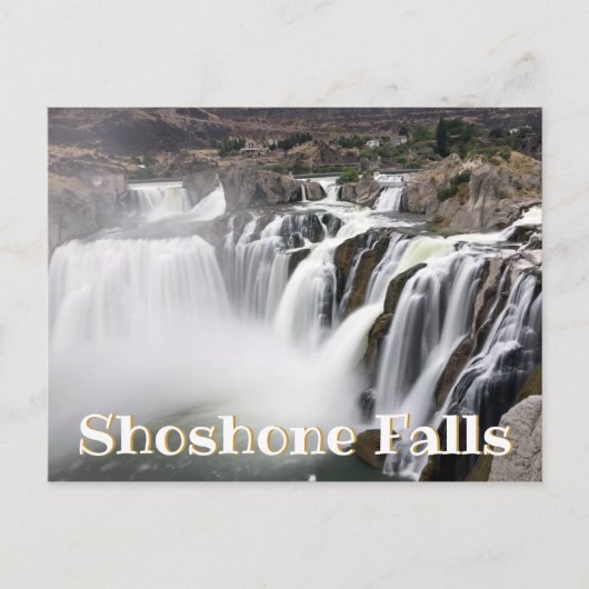 Foto van Shoshone-waterval met lange belichtingsti Briefkaart (Voorkant)