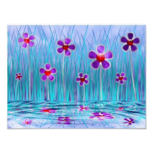 Foto van Shy Daisies Afdruk (Voorkant)