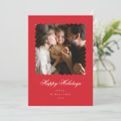 Foto van Sint-jakobsschelp Feestdagenkaart (Staand voorkant)