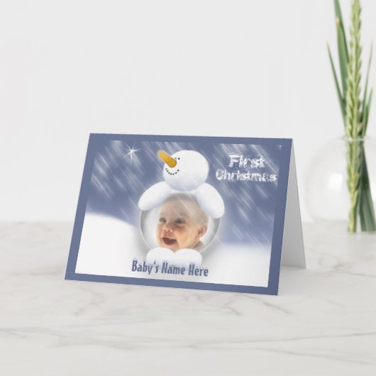 Foto van Sjabloon Baby's Eerste Kerstmis (Voorkant)
