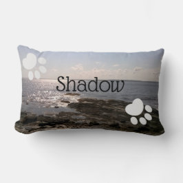 Foto van Sky and Zee Paw Prints Naam van hond toev Kussen