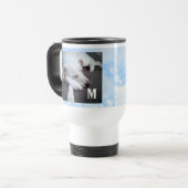 Foto van Sleeping Dog Blue Sky Bible Verse Initiaa Reisbeker (Voorkant links)