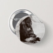 Foto van Sleeping Gorilla Ronde Button 5,7 Cm (Voorkant /achterkant)
