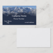 Foto van sneeuwpet visitekaartje (Voorkant / Achterkant)