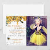 Foto van So Sweet Bee Honey Birthday Kaart (Voorkant / Achterkant)