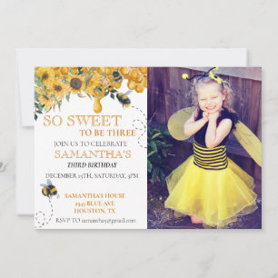 Foto van So Sweet Bee Honey Birthday Kaart