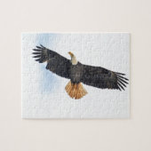 Foto van Soaring Bald Eagle Wildife Legpuzzel (Horizontaal)