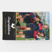 Foto van Soccer player gefeliciteerd afstuderen Spandoek (Horizontaal)