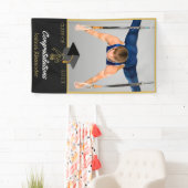 Foto van Soccer player gefeliciteerd met afstudere Spandoek (Insitu)