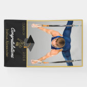 Foto van Soccer player gefeliciteerd met afstudere Spandoek (Horizontaal)