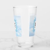 Foto van Soft Blue Sky Custom Single Initiaal Glas (Links)