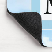 Foto van Soft Blue Sky Custom Single Initiaal Muismat (Hoek)