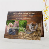 Foto van speciaal uitgeruste rustic, paardensympat kaart (Gele Bloem)