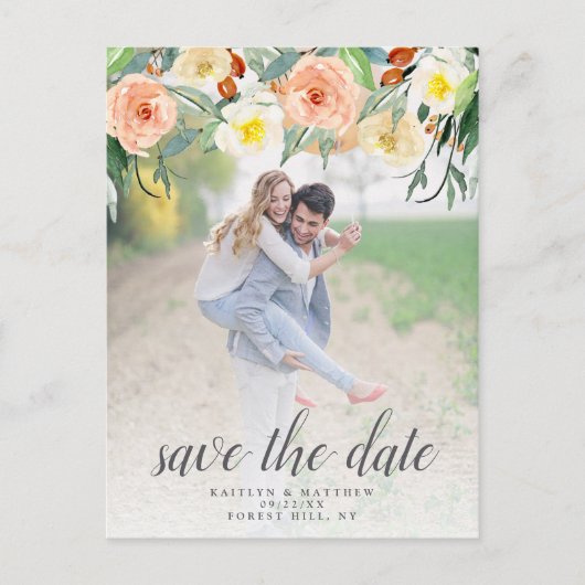 Foto van Spring Blossom Wedding Save the Date Aankondigingskaart (Voorkant)