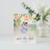 Foto van Spring Blossom Wedding Save the Date Aankondigingskaart (Staand voorkant)