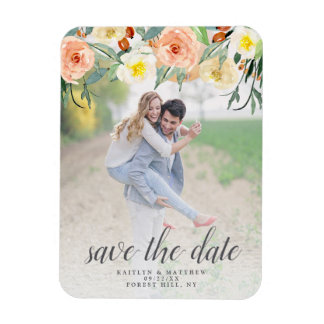 Foto van Spring Blossom Wedding Save the Date Magneet