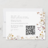 Foto van Spring Framed Wildflower Boho Wedding Save The Date (Achterkant)