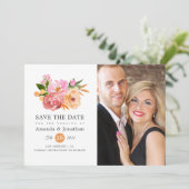 Foto van Spring Wedding Floral Wedding Save The Date (Staand voorkant)