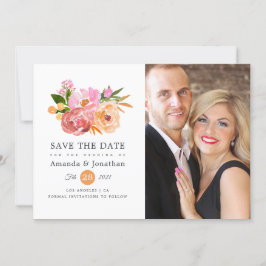 Foto van Spring Wedding Floral Wedding Save The Date