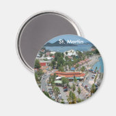 Foto van St. Martin en Marigot Bay Magneet (Voorkant / Achterkant)