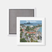Foto van St. Martin en Marigot Bay Magneet (Voorkant / Achterkant)