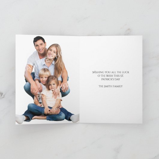 Foto van St. Patrick's Day Kaart (Binnen)