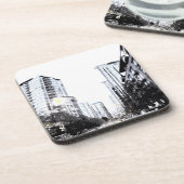 foto van stad de nacht onderzetter (Linkerzijde)