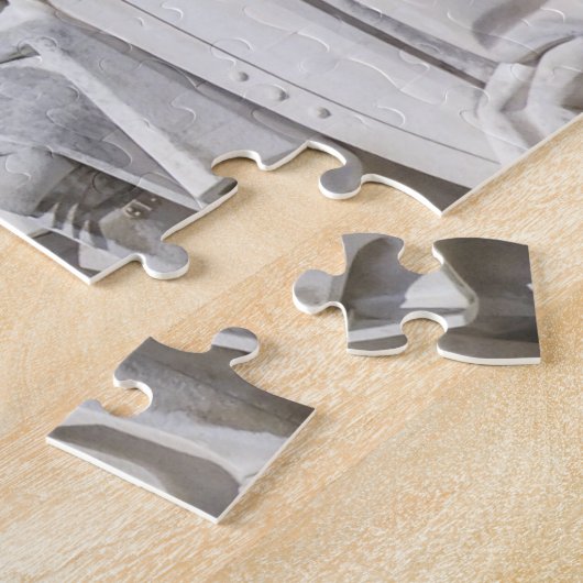 Foto van "Statue of Explorers", Lissabon, Portugal Legpuzzel (Zijkant)