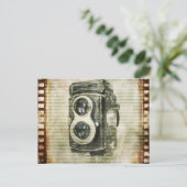 foto van steampunk  camera fotografie briefkaart (Staand voorkant)