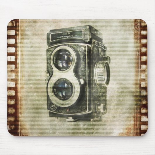 foto van steampunk  camera fotografie muismat (Voorkant)