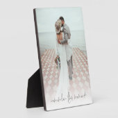 Foto van stel Onthoud dit moment tekst Fotoplaat (Zijkant)