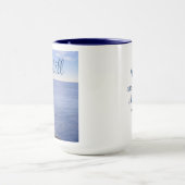 Foto van Still Blue Ocean Bible Verse Know God Mok (Midden)