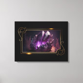 Foto van Striking Raw Edelstenen Amethist Canvas Afdruk (Voorkant)