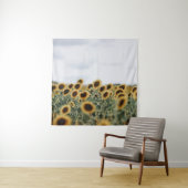 FOTO VAN SUNFLOSEUP WANDKLEED (In situ)