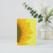 Foto van Sunflower Macro Visitekaartje (Staand voorkant)