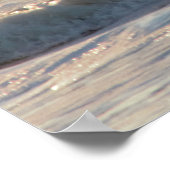Foto van Sunlight Waves Crashing Poster (Hoek)