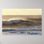 Foto van Sunlight Waves Crashing Poster (Voorkant)