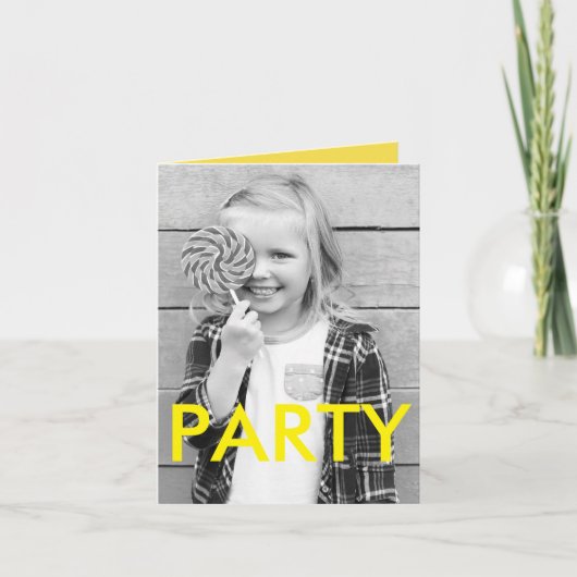 Foto van Sunny Fun Minimal Modern Kind Birthday (Voorkant)