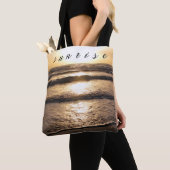 Foto van Sunrise Beach Uitzicht Tote Bag (Dichtbij)