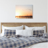Foto van Sunrise Natuur Canvas Afdruk (Insitu (Slaapkamer))