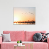 Foto van Sunrise Natuur Canvas Afdruk (Insitu (Woonkamer))