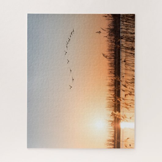 Foto van Sunrise Natuur Legpuzzel (Verticaal)