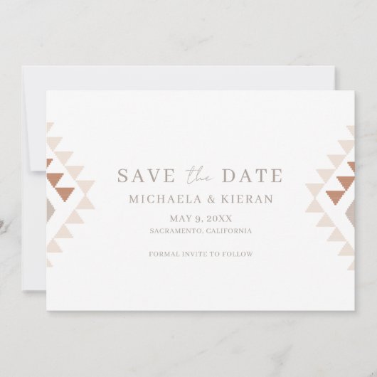 Foto van Sunset Boho Wedding Save The Date (Voorkant)