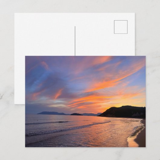 Foto van Sunset Gerakas Beach Zakynthos Griekenlan Briefkaart (Voorkant / Achterkant)