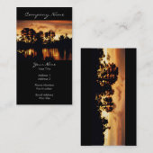 Foto van Sunset Lake Visitekaartje (Voorkant / Achterkant)