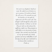 Foto van Sunset Memorial Prayer Card Visitekaartje (Achterkant)