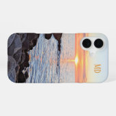 Foto van Sunset Monogram iPhone 16 Hoesje (Achterkant horizontaal)