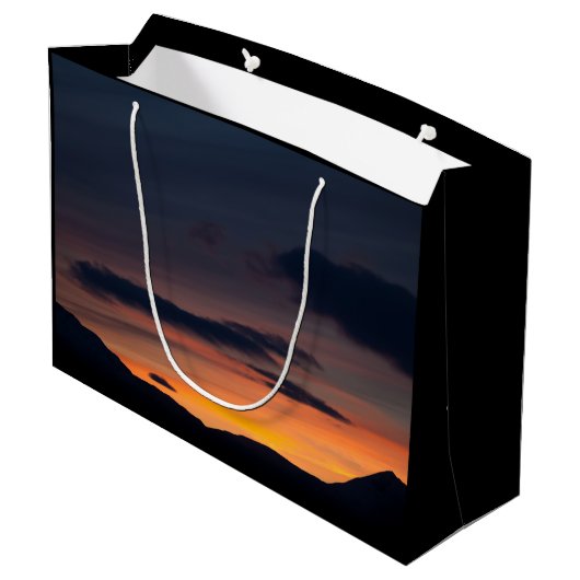 Foto van Sunset Natuur Groot Cadeauzakje (Achterkant Gekanteld)