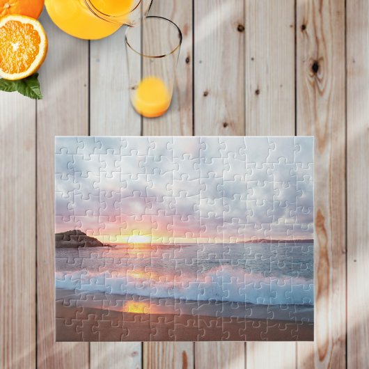 Foto van Sunset Ocean Waves Monterey California Legpuzzel